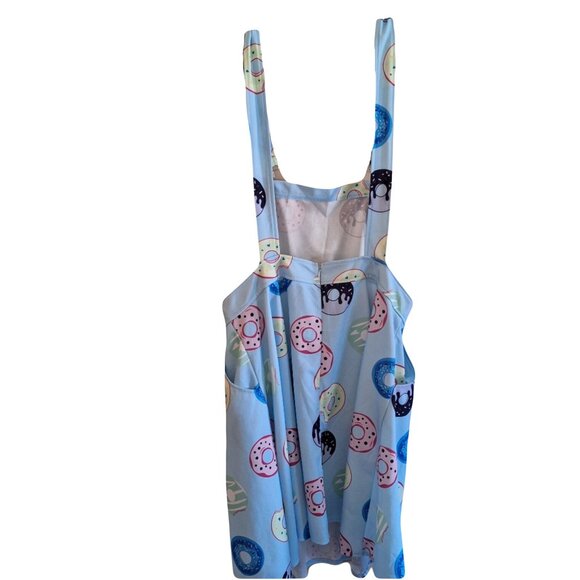 Donut Print Overall Dress Size 12/ 0XL - Picture 7 of 10